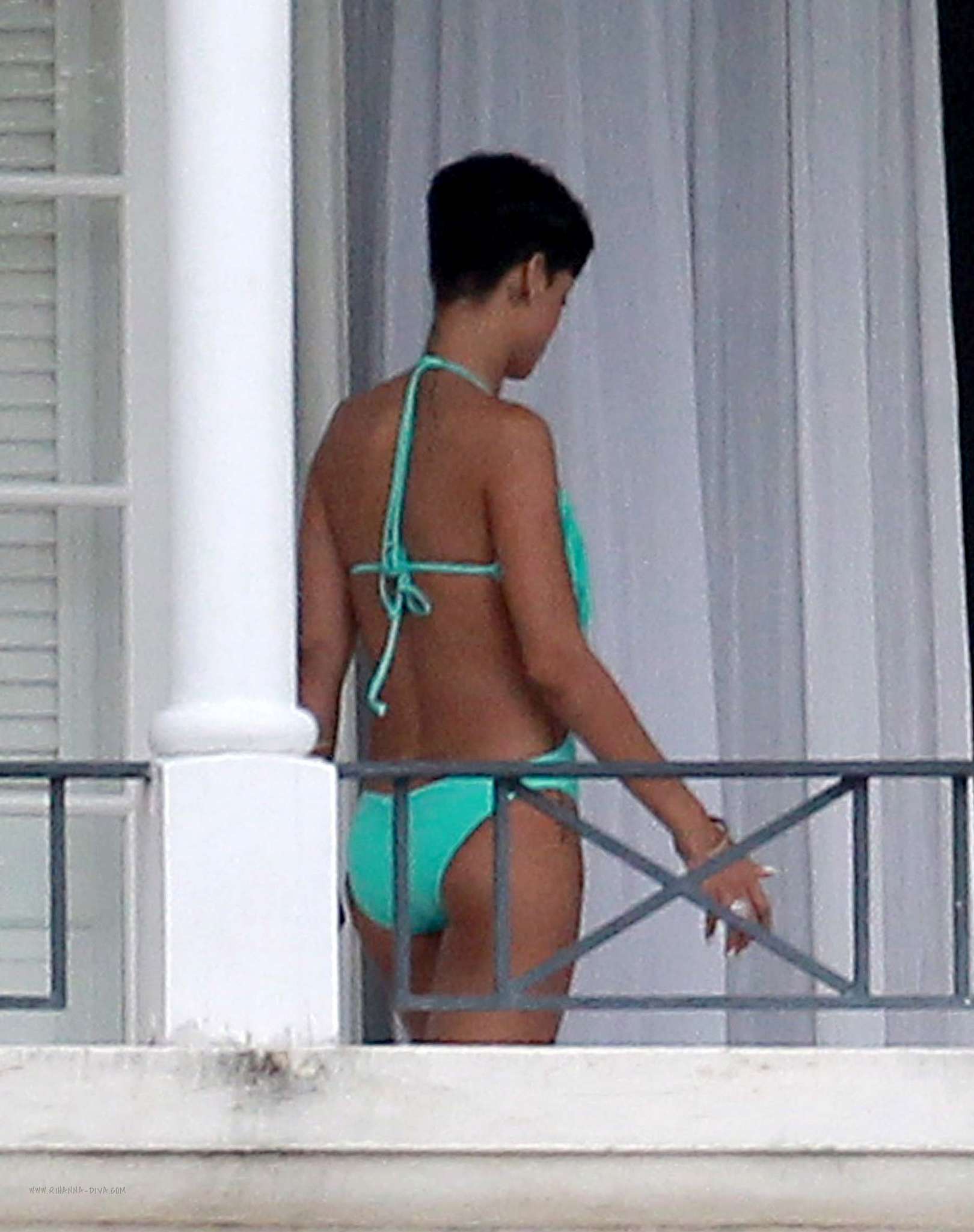 Rihanna - Wearing a swimsuit in Barbados